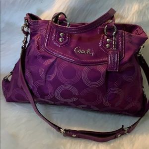 Coach Magenta Bag with Shoulder Strap